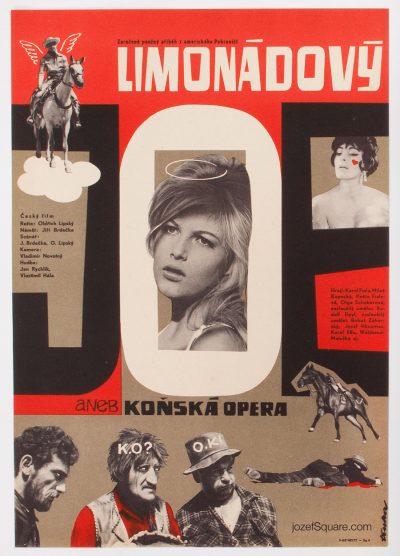 Movie Poster, Lemonade Joe, 60s Cinema Art