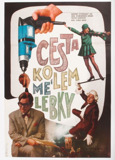 Movie Poster, A Journey Around My Skull, 70s Cinema Art