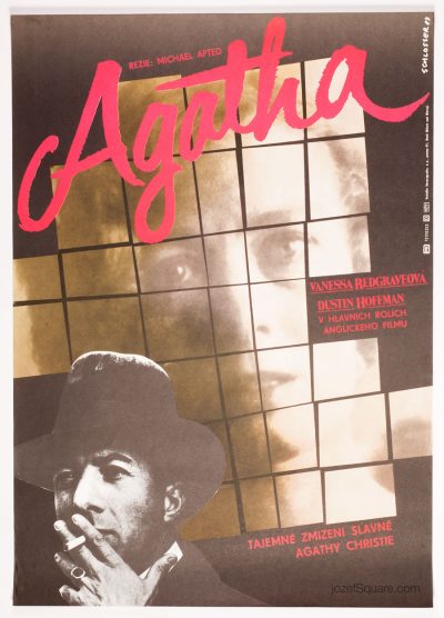 Movie Poster, Agatha, Michael Apted, 80s Cinema Art