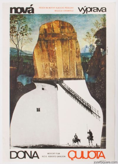 Movie Poster, Don Quixote Rides Again, 70s Cinema Art