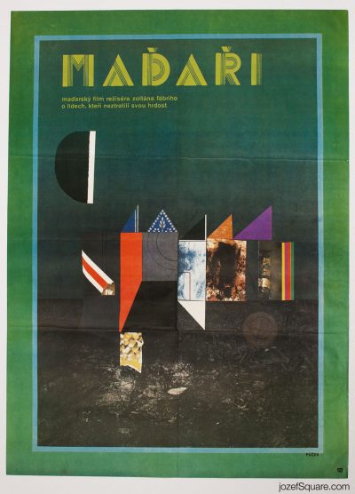 Hungarians Movie Poster, Zoltan Fabri, 70s Cinema Art