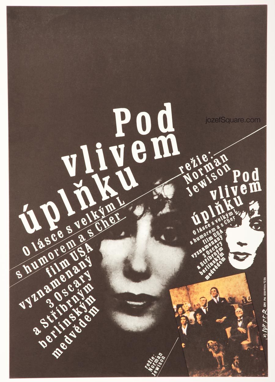 Moonstruck Movie Poster, Cher, 80s Cinema Art