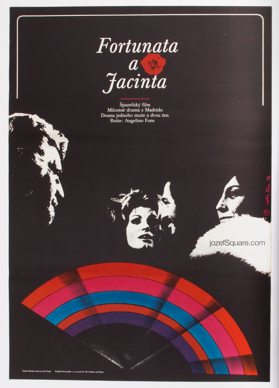 Fortunata and Jacinta, Movie Poster, 70s Cinema Art
