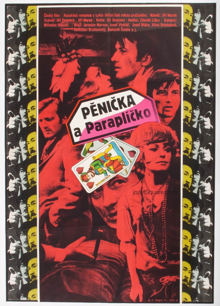 Movie Poster, Burglar and Umbrella, Zdenek Ziegler