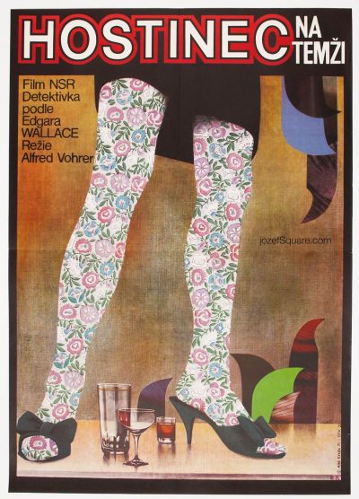 Movie Poster, The Inn on the River, 70s Collage Cinema Art