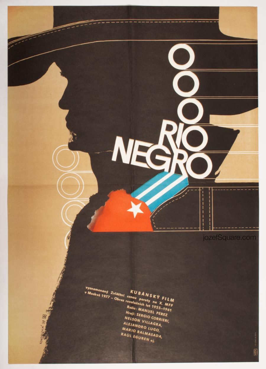 Movie Poster, Rio Negro, 70s Cuban Documentary