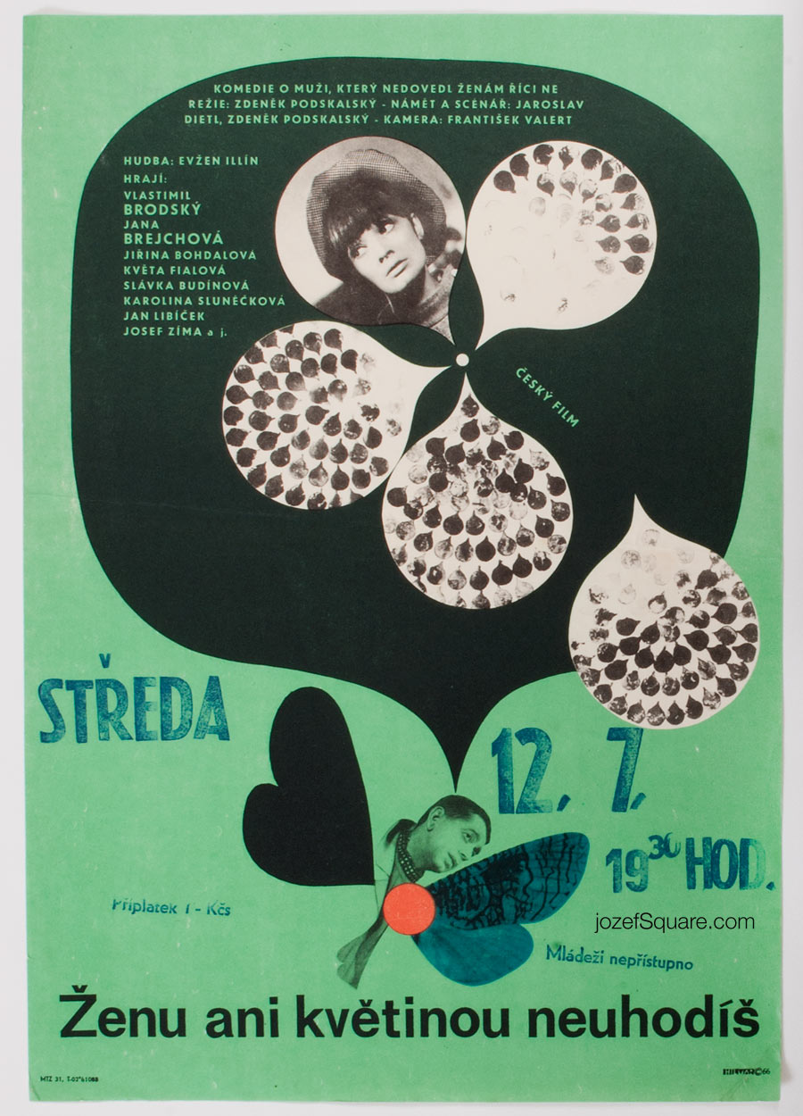 Movie Poster, You Don't Strike a Woman Even with a Flower, Jiri Hilmar