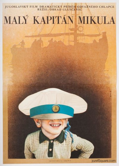 Movie Poster, Captain Mikula, the Kid, 70s Cinema Art