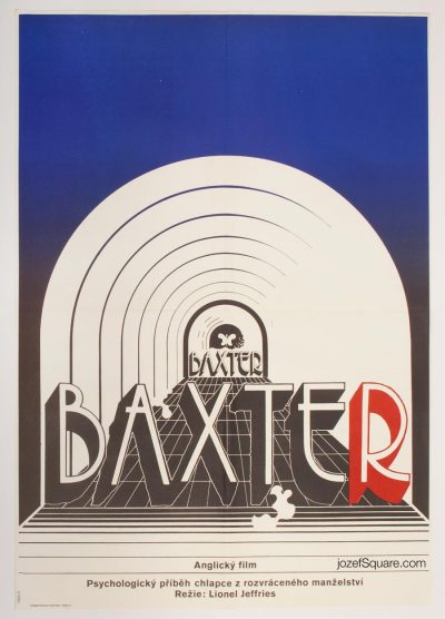 Movie Poster, Baxter, Zdenek Ziegler, 70s Cinema Art