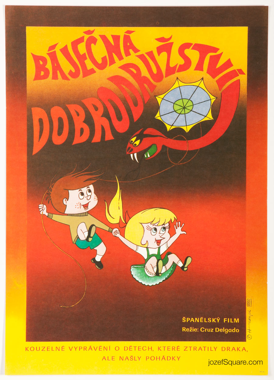 Movie Poster, Magic Adventure, 70s Cinema Art