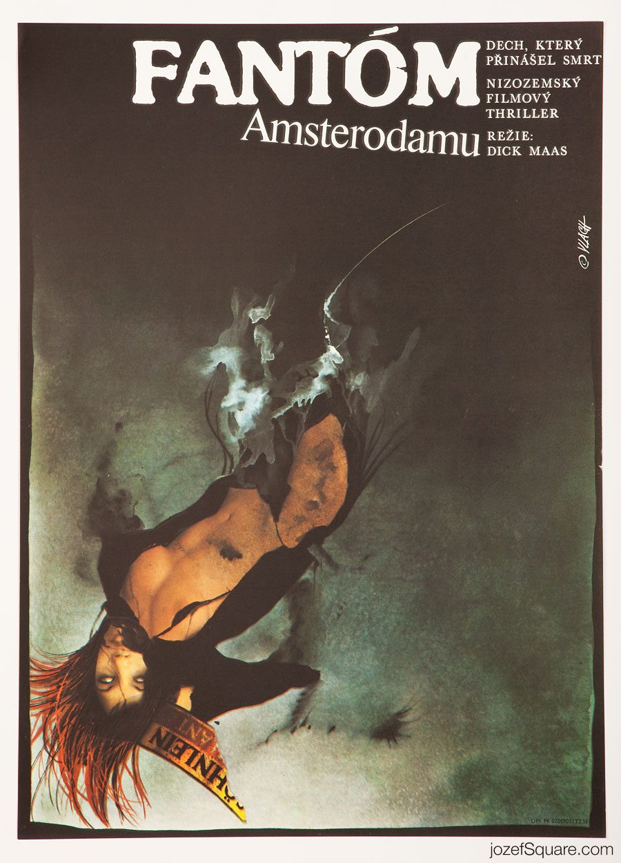 Movie Poster, Amsterdamned, 80s Cinema Art