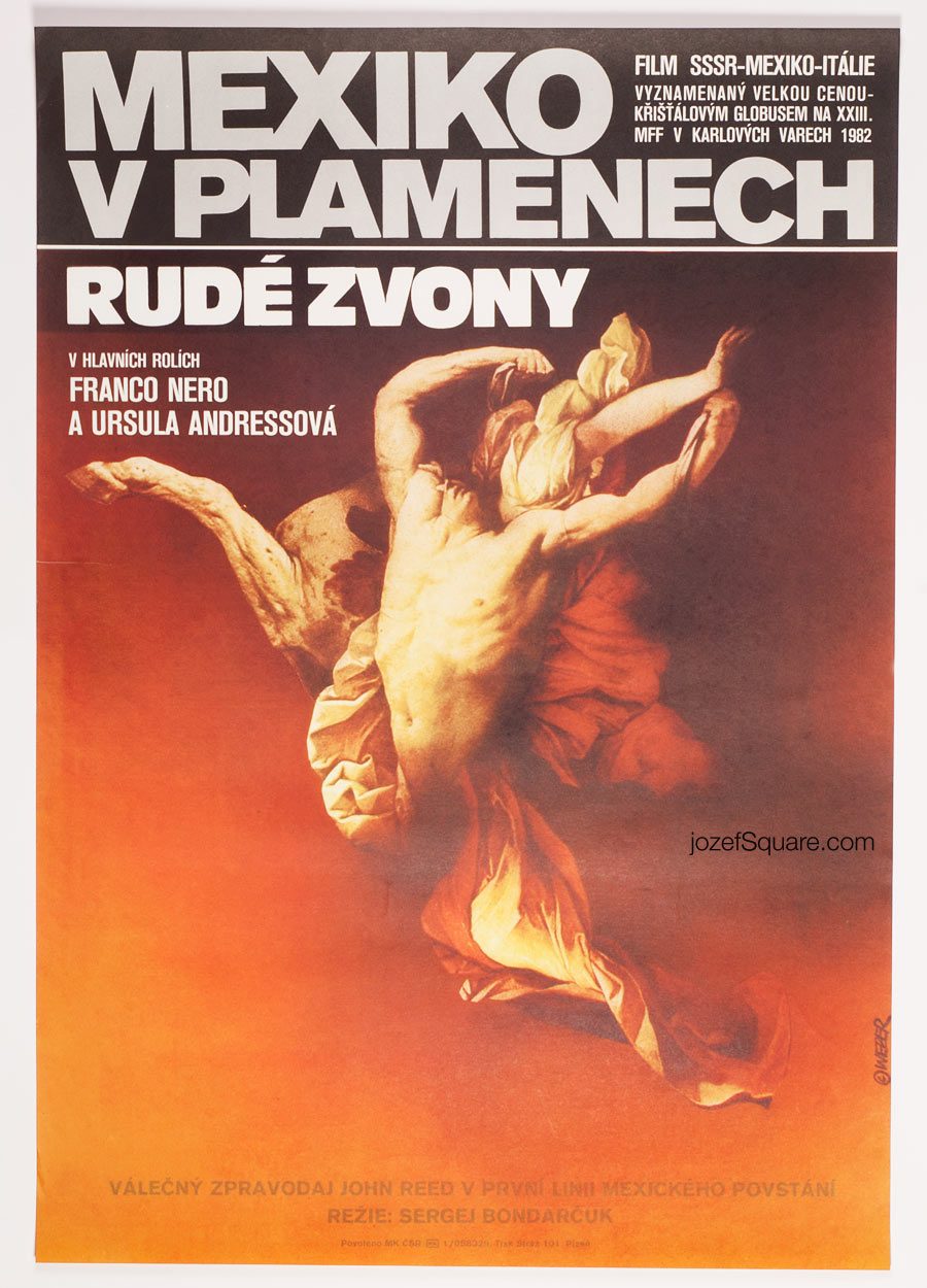 Surreal Movie Poster, Mexico in Flames, Zdenek Vlach