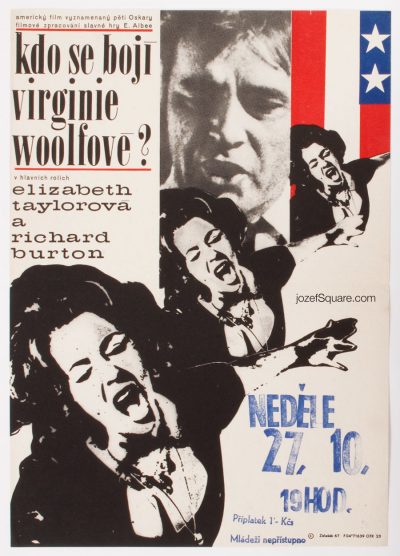 Movie Poster, Who's Afraid of Virginia Woolf, Frantisek Zalesak