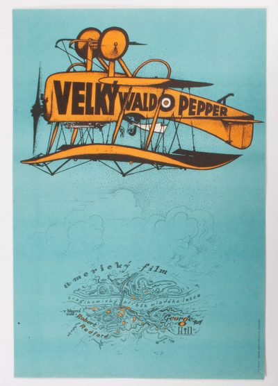 Movie Poster, The Great Waldo Pepper, 70s Cinema Art