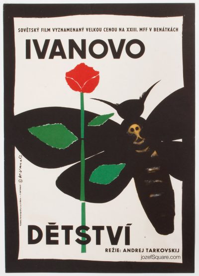 Movie Poster, Ivan's Childhood, Andrei Tarkovsky, Karel Vaca