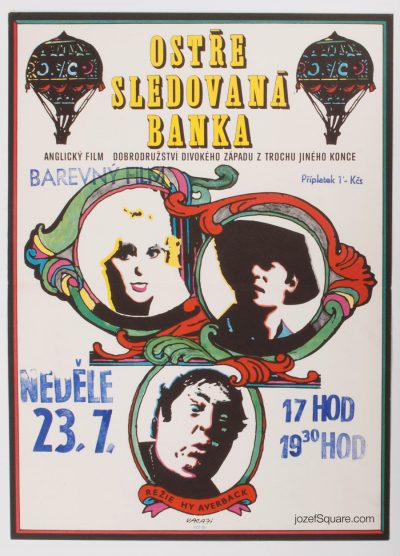 Movie Poster, The Great Bank Robbery, Karel Vaca