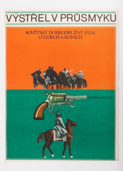Movie Poster, Gunshot in Karash Pass, 70s Cinema Art