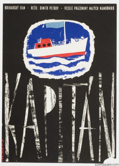 Movie Poster, The Captain, 60s Cinema Art