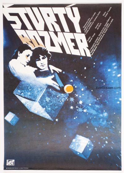 Movie Poster, The Fourth Dimension, 80s Cinema Art