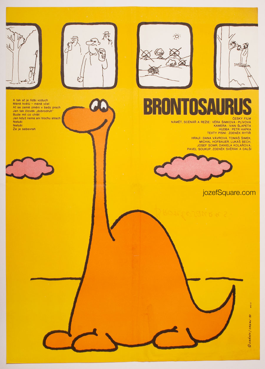 Movie Poster, Brontosaurus, Vladimir Jiranek
