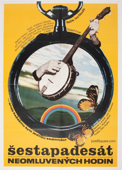 Movie Poster, Fifty-six Hours of Truancy, 70s Cinema Art