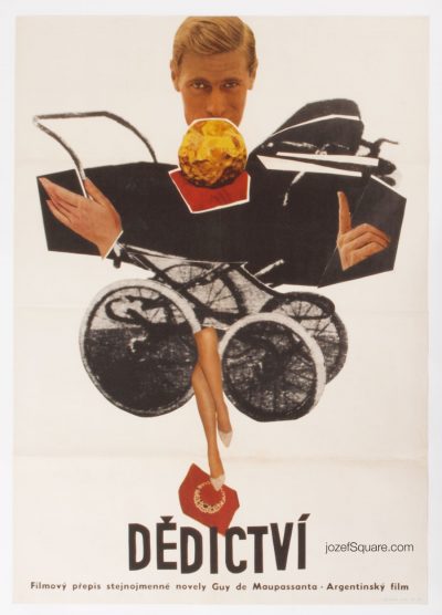 Movie Poster, The Inheritance, 60s Cinema Art