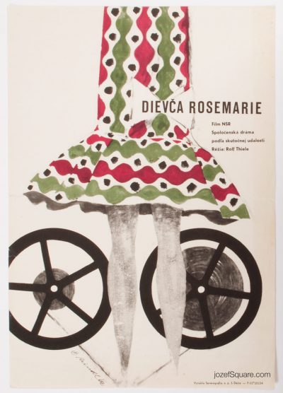 Movie Poster, The Girl Rosemarie, Milos Reindl