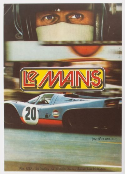 Le Mans Movie Poster, Zdenek Ziegler