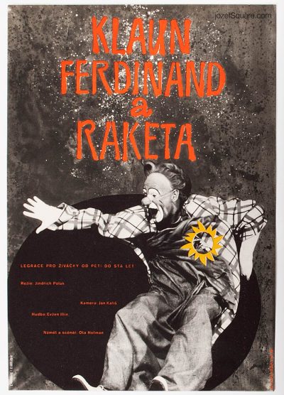 Movie Poster, Clown Ferdinand and the Rocket, Dimitrij Kadrnozka