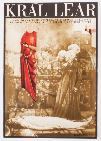 King Lear Movie Poster, Kveta Pacovska