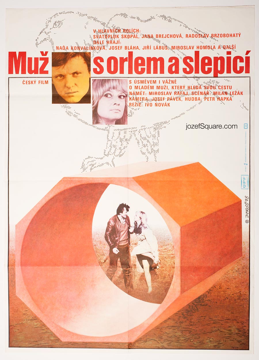 Movie Poster, Man With Eagle and Chicken, Alexej Jaros