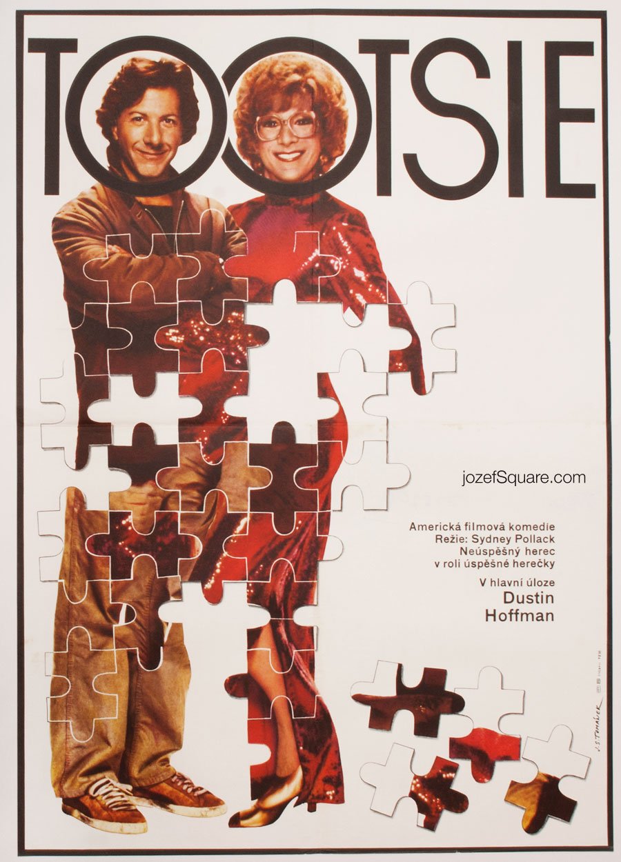 Movie Poster, Tootsie, Dustin Hoffman