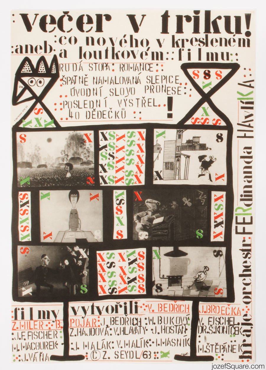 Movie Poster, Evening in T-shirt, Zdenek Seydl