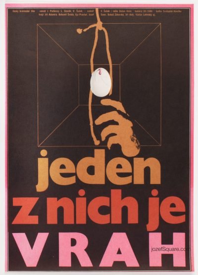 Movie Poster, One of Them is the Murderer, Zdenek Ziegler