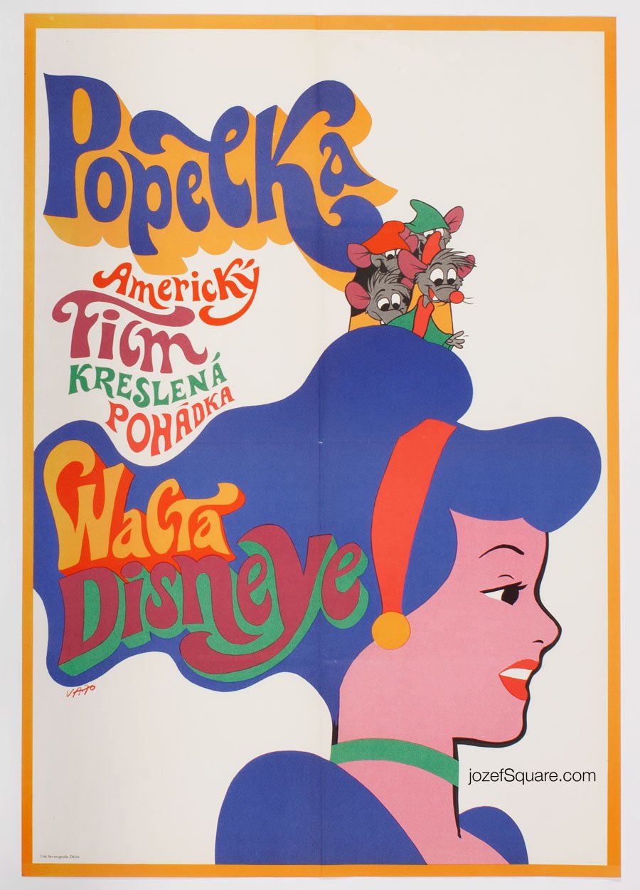 Movie Poster, Cinderella, Walt Disney, Karel Vaca