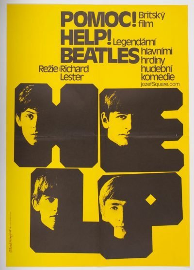 Beatles Movie Poster, Help, Pavel Jasansky