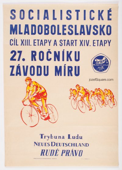 Cycling Poster, 27th Course de la Paix, The Peace Race
