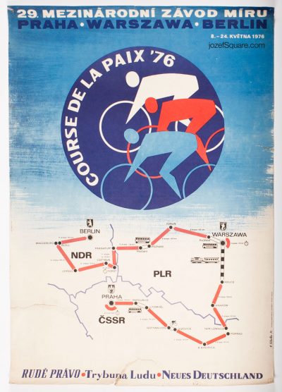 Cycling Poster, 29th Course de la Paix, The Peace Race