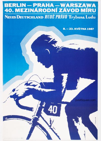 Cycling Poster, 40th Course de la Paix, The Peace Race