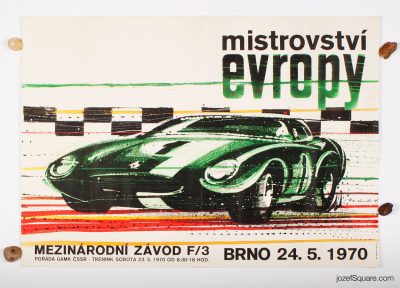 Car Racing Poster, European Championship F3, Vladimir Valenta