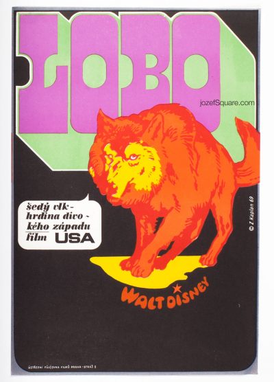 Movie Poster, The Legend of Lobo, Zdenek Kaplan, Walt Disney