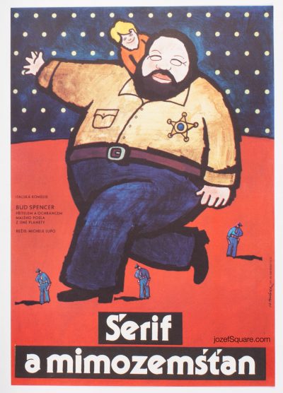 Movie Poster, Sheriff and Satellite Kid, BUd Spencer, Jan Tomanek