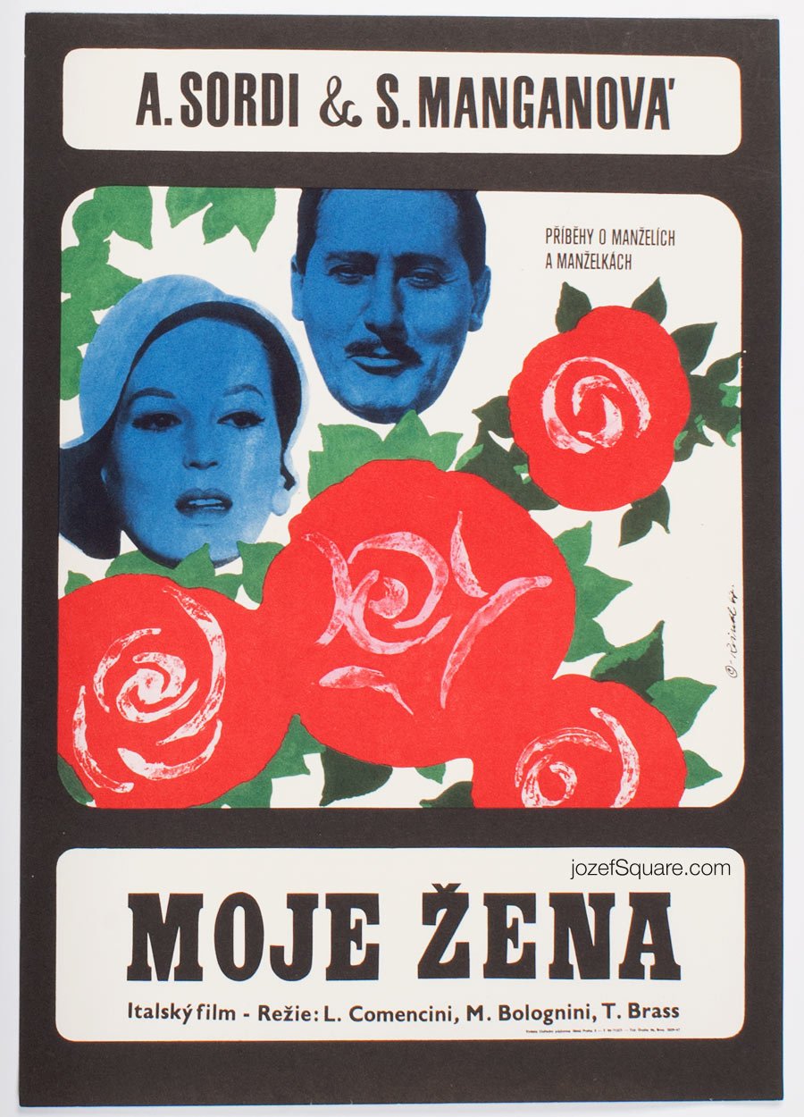 Movie Poster, My Wife, Alberto Sordi, Milos Reindl