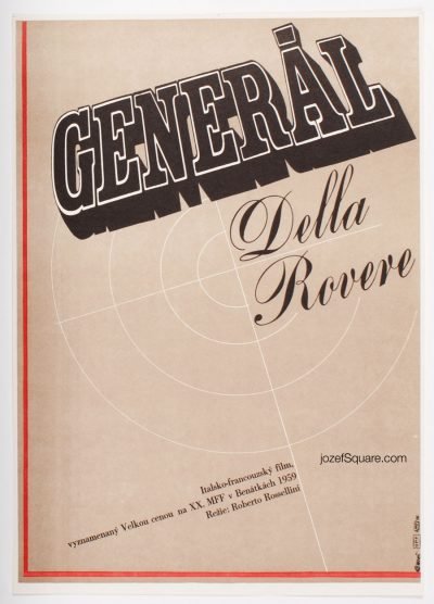 Movie Poster, General Della Rovere, Roberto Rossellini