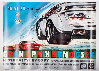 Grand Prix Brno, Racing Poster, European Championship, 1978
