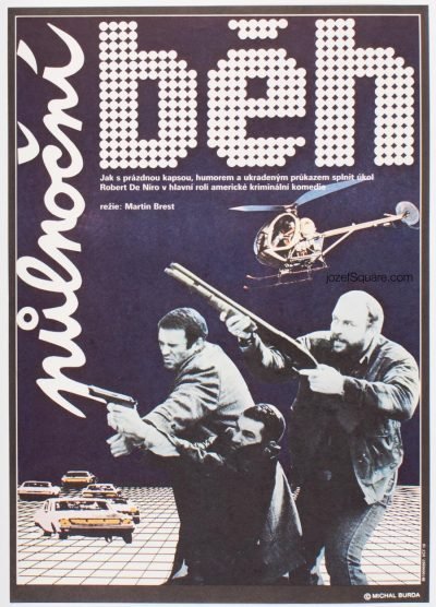 Abstract Movie Poster, Midnight Run, Robert De Niro, Michal Burda