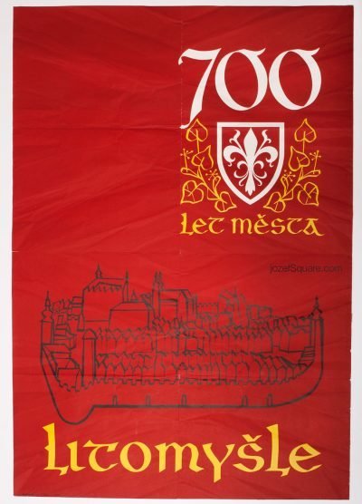 50s Exhibition Poster, 700 Years of Town of Litomysl, Unknown Artist