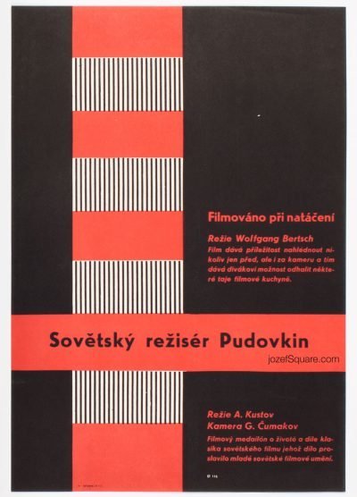 Minimalist Movie Poster, Soviet Director Pudovkin, Unknown Artist