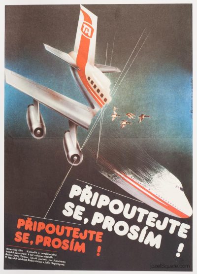 Movie Poster, Airplane, Zdenek Ziegler