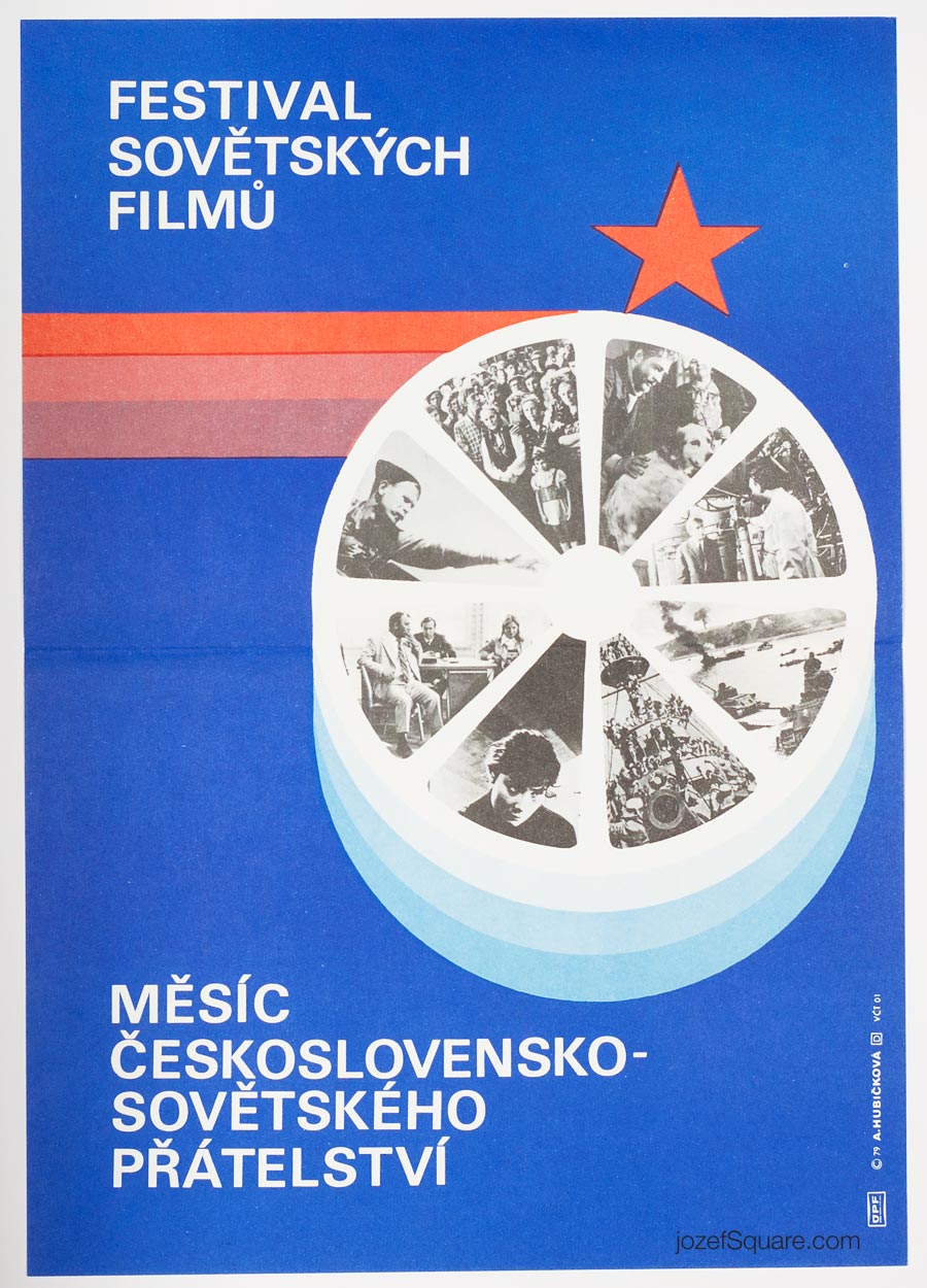 Cinema Poster, Festival of Soviet Films, Alena Hubickova